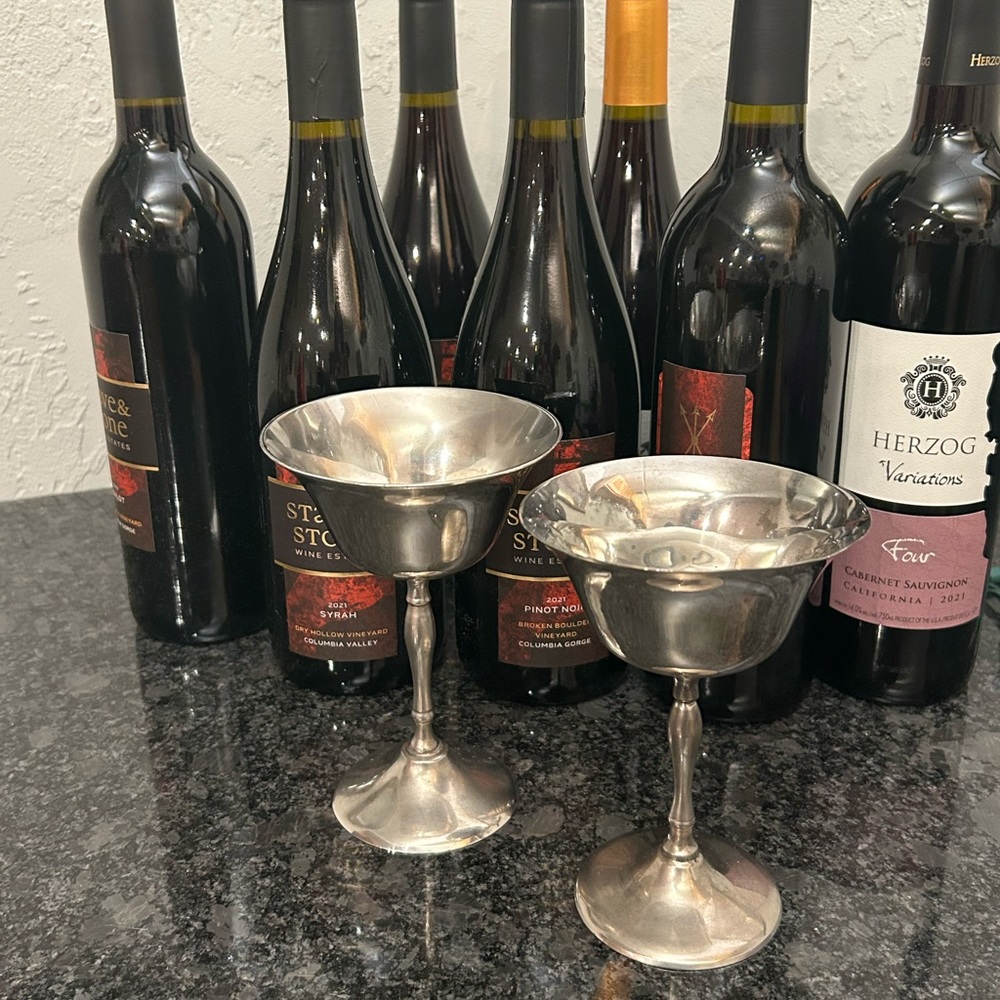 PNS silver goblets